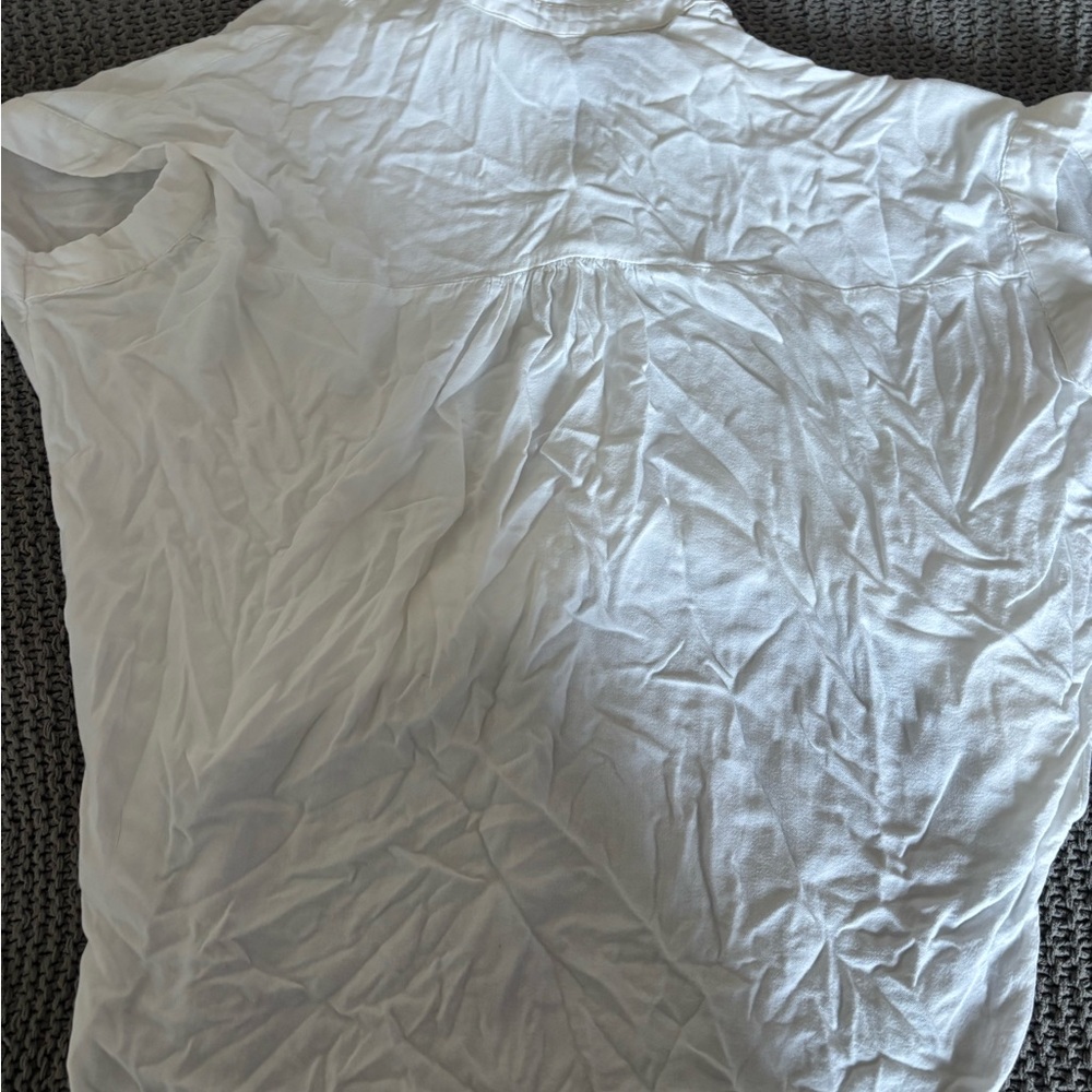 White Short Sleeve Blouse